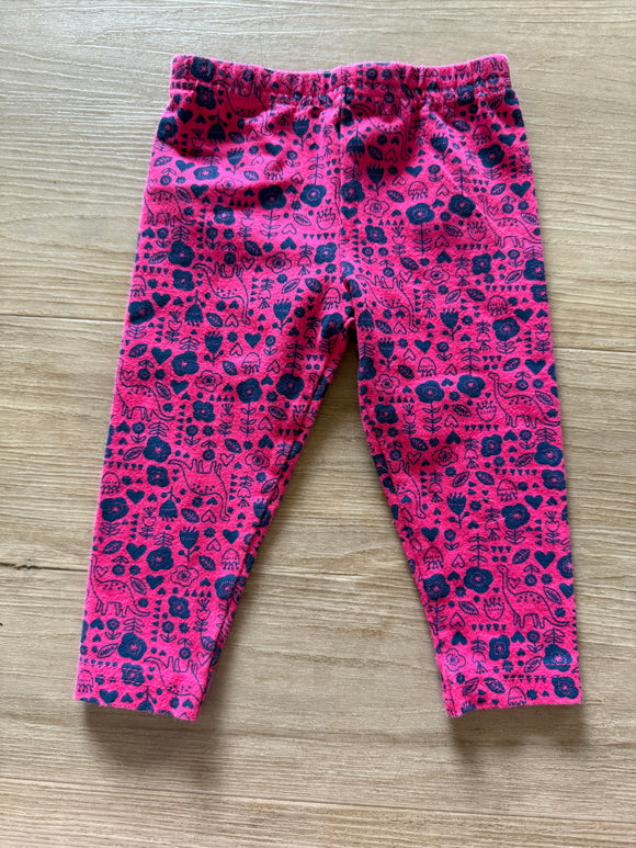 Carter's Dino, Floral Leggings, 6-9M