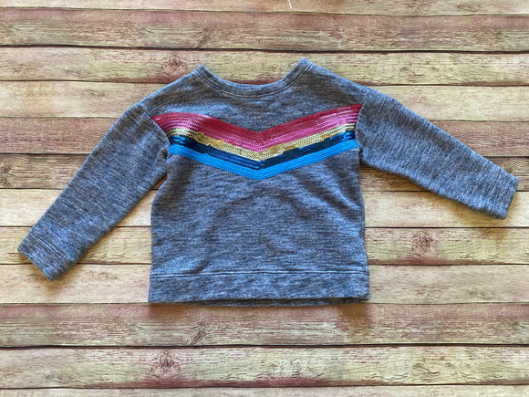 Chevron Sequence Pullover, XS(4-5)