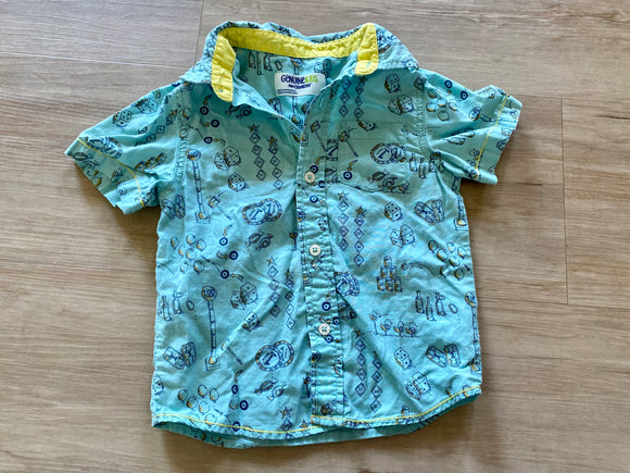 Genuine Kids Game Button Down, 4T