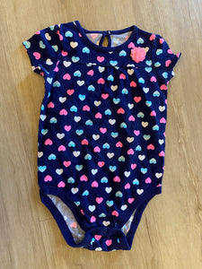 Jumping Beans Heart Onesie, 24M