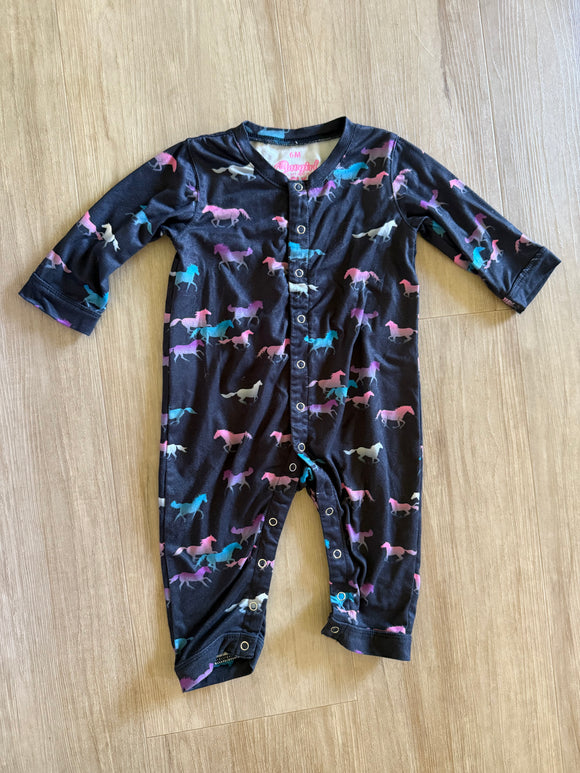 Cowgirl Hardware Horse Romper, 6M