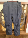 Cloihin, Snow Pants, Gray, Front & Back Zipper Pockets, Velcro at bottom of legs, 2XL