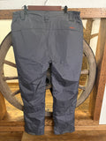Cloihin, Snow Pants, Gray, Front & Back Zipper Pockets, Velcro at bottom of legs, 2XL