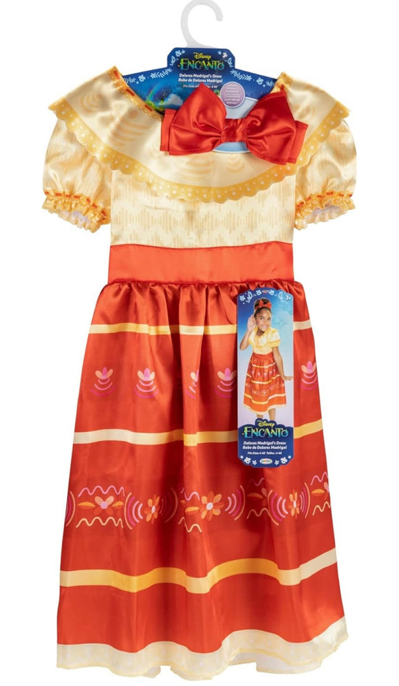 NWT Encanto Dolores Madrigal's Dress and Headband, 4-6X