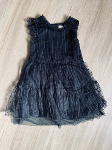 Cat & Jack Black Tulled Dress, S(6/6X)