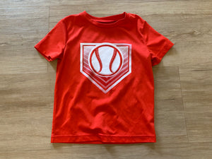 Jumping Beans Active Red Baseball Tee, 4T