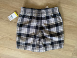 NWT Toughskins Black Plaid Shorts, 4