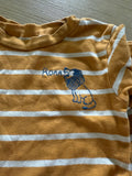 Carter's Yellow/White Striped Lion Pajamas, 5T