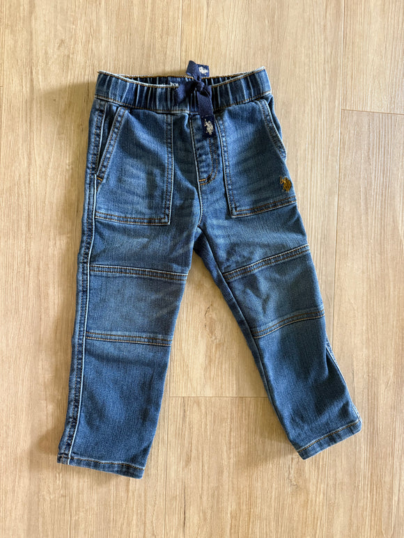 U.S. Polo Pull On Jeans, 3T