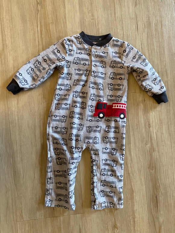 Carter's Fleece Firetruck Bodysuit, 12M