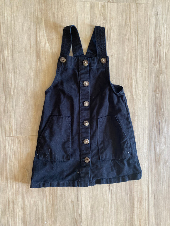 Wonder Nation Black Skirt Overalls, NWT 12M, 3T & 5T