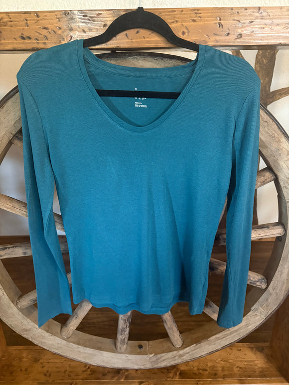 A New Day, Pull Over, Long Sleeve T-Shirt, Teal, M