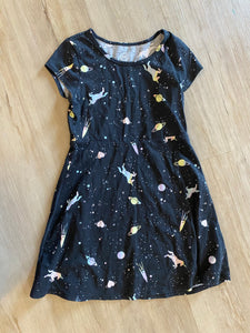 Wonder Nation Unicorn Space Dress, M(7-8)