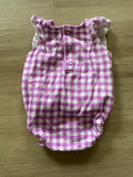 Carter's Purple Gingham Romper, NB