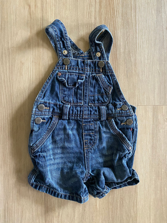 Genuine Baby Denim Shorts Overalls, 3M