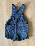 Genuine Baby Denim Shorts Overalls, 3M