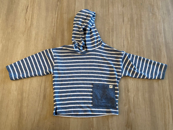 Easy-Peasy Hacci Striped Hoodie, 18M