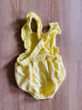 Cat & Jack Yellow Romper, 0-3M