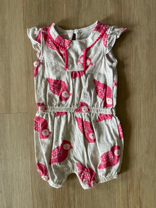 Carter's Pink Bird Jumpsuit, 3M