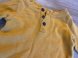 Old Navy Mustard Waffle Knit Bodysuit, 0-3M