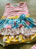 Marie Nicole Floral Set, S (2T) & L (4T)