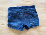 Levi's Blue Shorty Shorts, 12 Reg