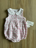 NWT Baby Starters Pink Gingham Romper, 12M