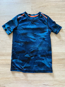 All in Motion Blue Camo Ahtletic Top, S(6/7)