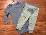 Carter's Striped Dinosaur Set, 9M