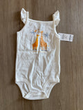 NWT Carter's Giraffe 'Strong like my mommy' Tank Onesie, 24M