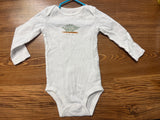 Carter's Dino 'love you tons' Long sleeve Onesie, 12M