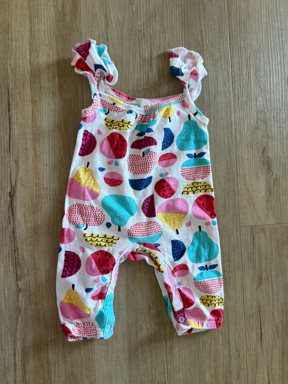 Little Star Organic Fruit Jumpsuit, 0-3M