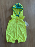 NWT Cat & Jack Pinapple Hooded Romper, 3-6M