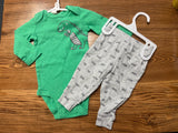 Carter's Green Dinosaur Set, 6M