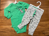 Carter's Green Dinosaur Set, 6M