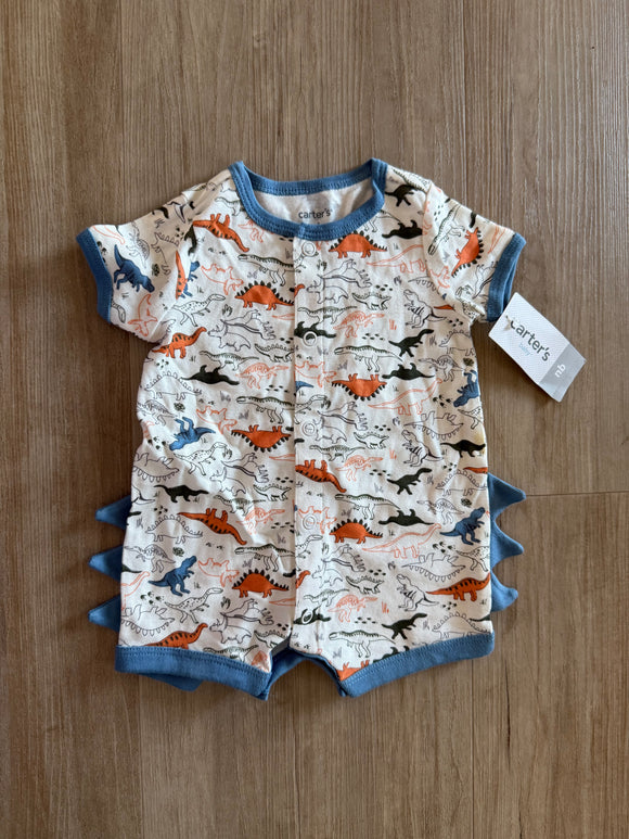 NWT Carter's Dinosaur Romper, NB