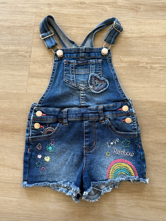 Jordache Embroiered Denim Overalls, 3T