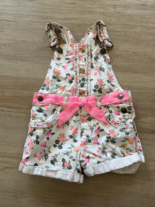 Unknown Brand Floral Overalls, 2T