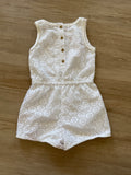 Genuine Kids White Lace Romper, 3T