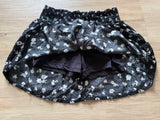 Wonder Nation Black, White Floral Skort, M(7-8)