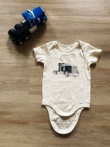 New Black Semi Onesie, 6-9M