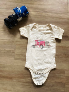 New Pink Semi Onesie, 6-12M, 18M