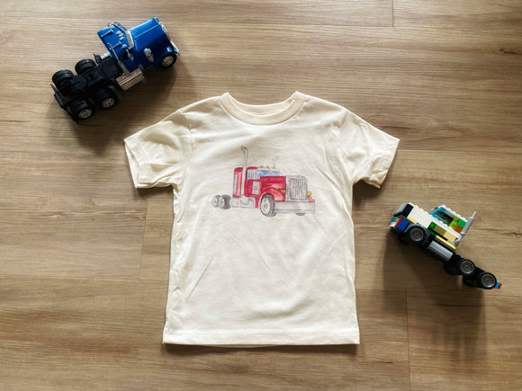 New Red Semi Tee, 2T