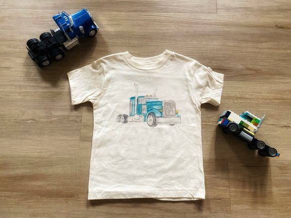 New Blue Semi Tee, 3T