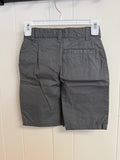 NWT Cat & Jack Dark Grey Flat Front At the Knee Shorts, 12 Slim