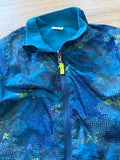 Boy's Lightweight Blue/Green Fleece Jacket, S(6/7)