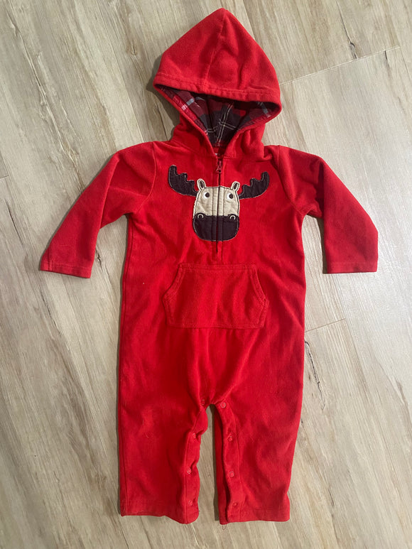 Carter's Fleece Moose Bodysuit, 18M