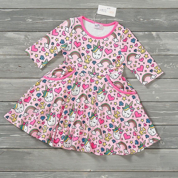 Pete + Lucy Unicorn Utopia Dress, 3T