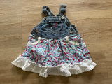 OshKosh Denim, Floral Skirtall, 6M