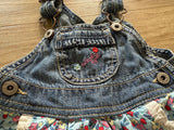 OshKosh Denim, Floral Skirtall, 6M